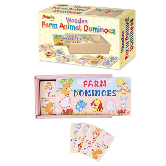 Playwrite Wooden Farm Dominoes