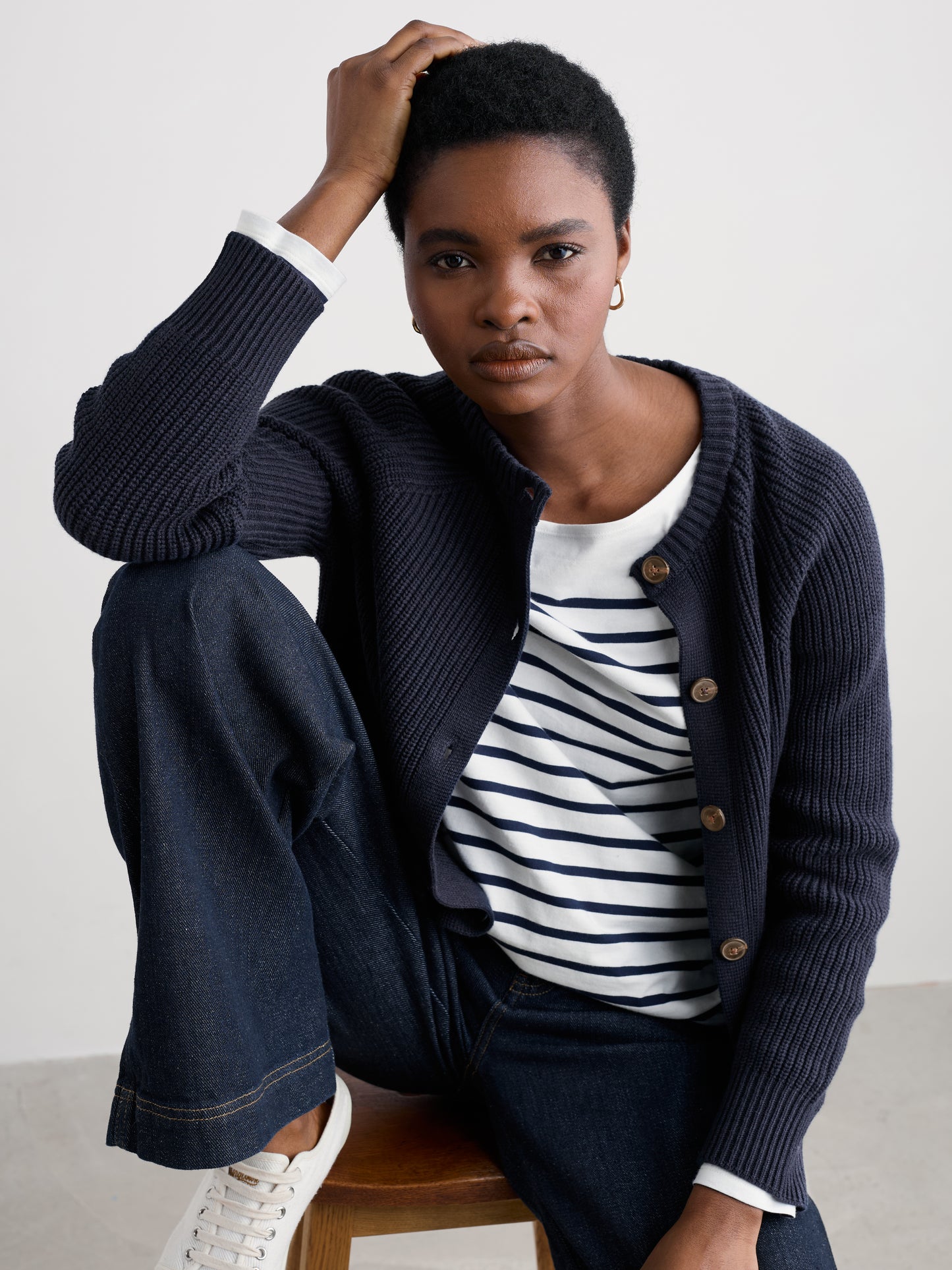 Seasalt Potters Meadow Organic Cotton Knitted Cardigan