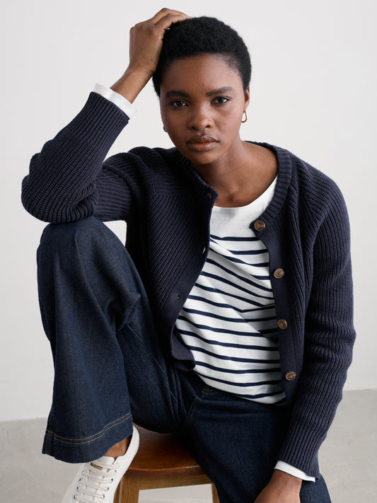 Seasalt Potters Meadow Organic Cotton Knitted Cardigan