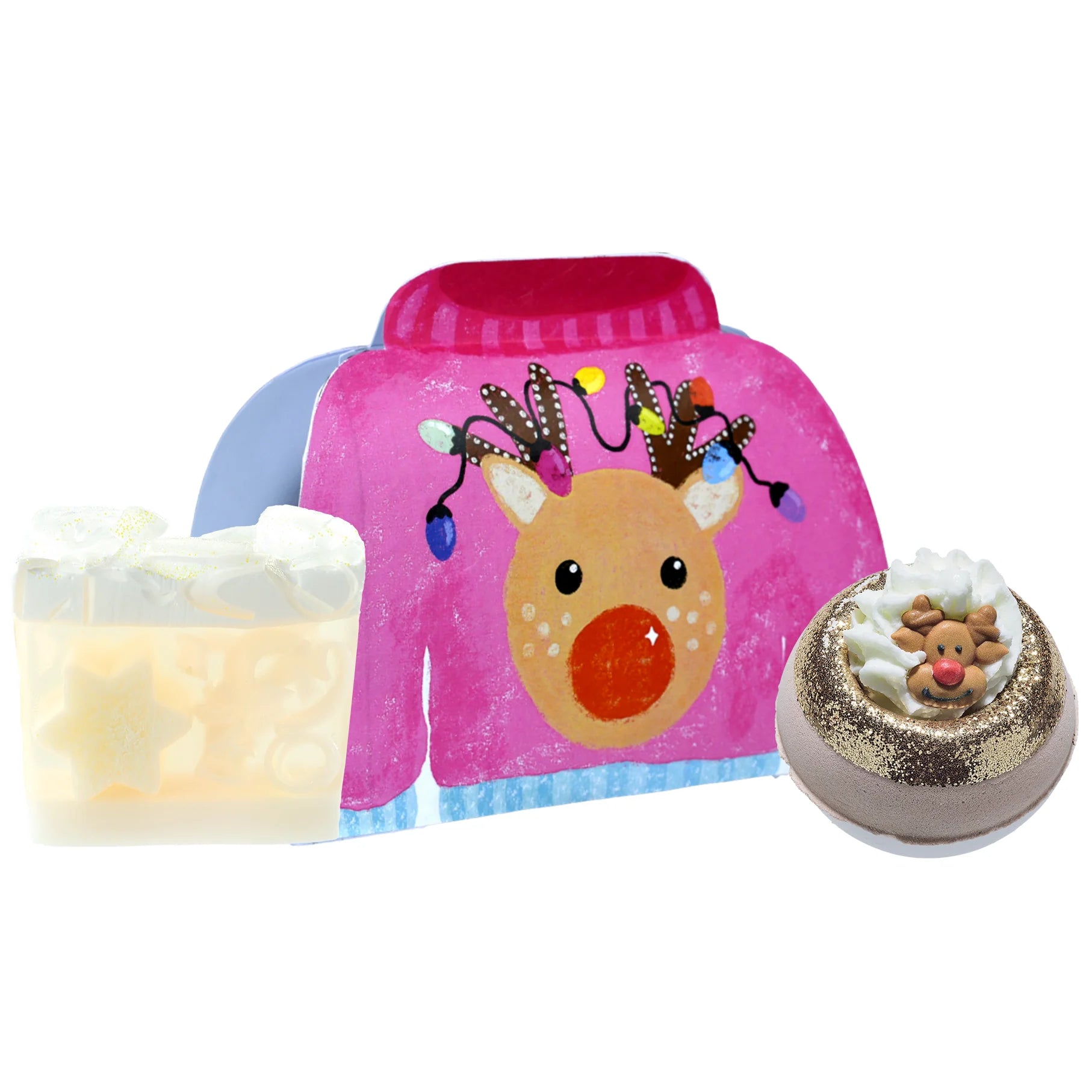 Bomb Cosmetics Prancer & Dancer Jumper Gift Set