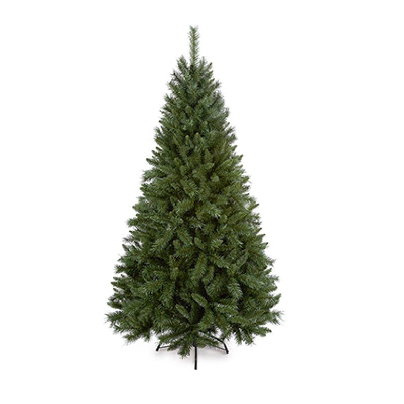 Premier 1.5m Majestic Pine artificial Christmas tree with two-tone green PVC needles and hinged branches.