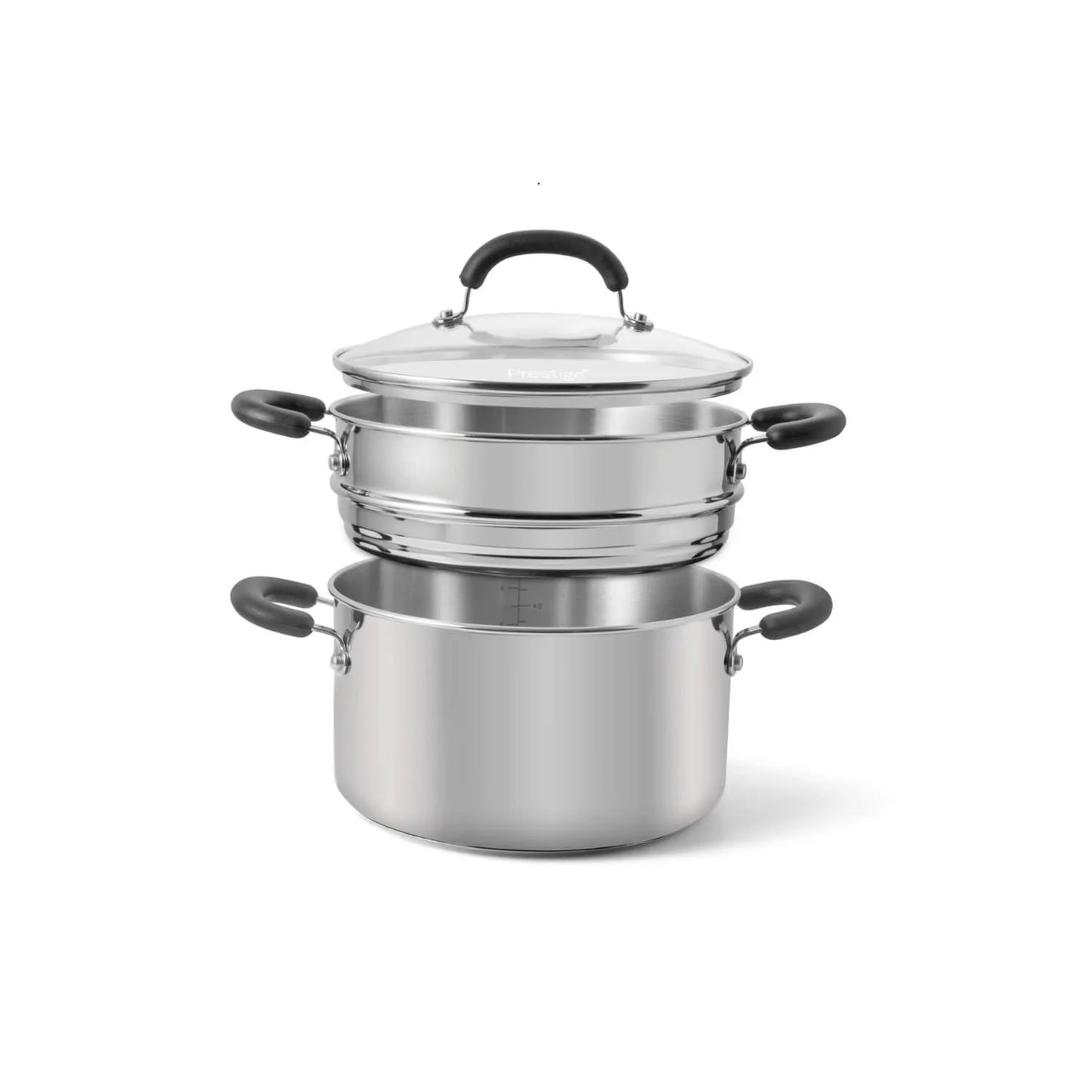 Prestige Made To Last Stainless Steel Stockpot & Steamer 24cm