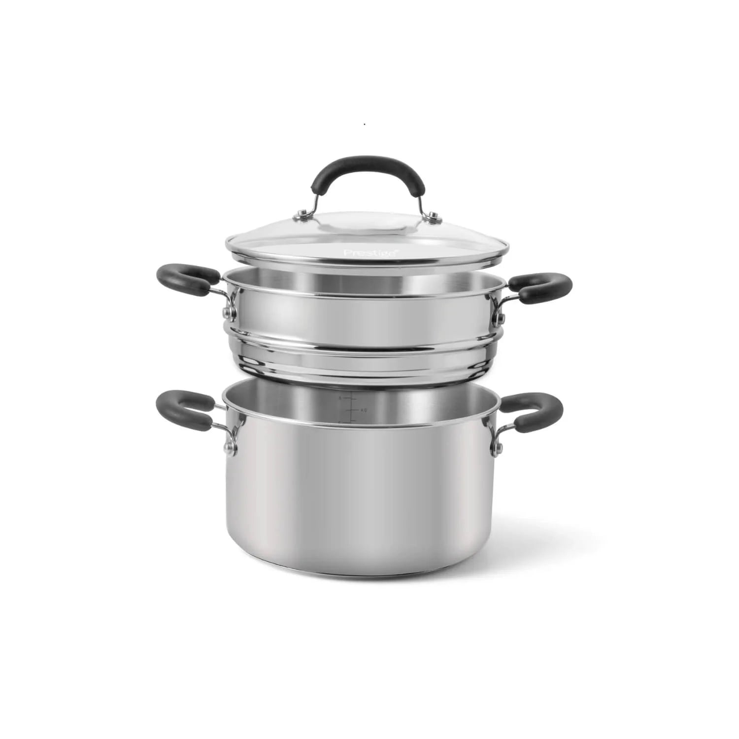 Prestige Made To Last Stainless Steel Stockpot & Steamer 24cm