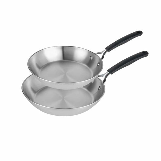 Prestige Made to Last Stainless Steel Frypan Twin Pack 21cm & 29cm