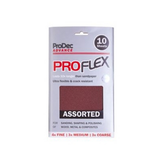 ProDec Assorted Sandpaper Sheets 10-Pack