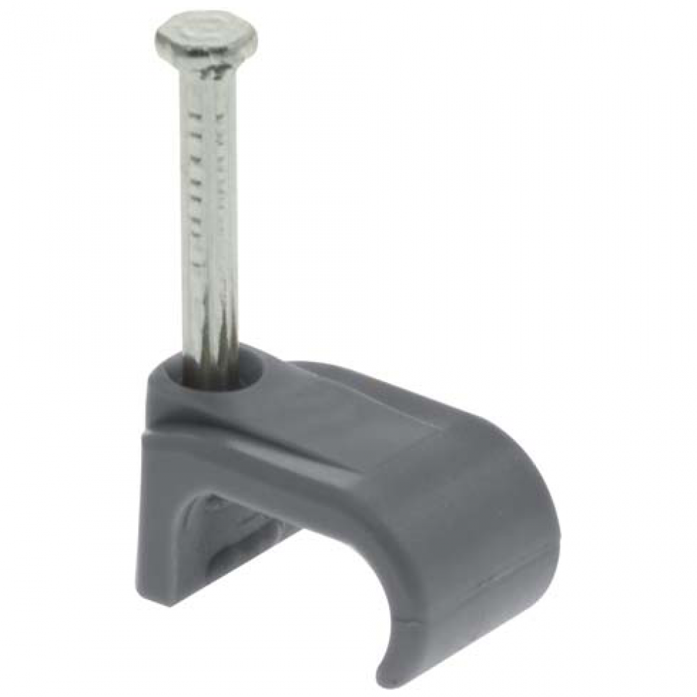 Superlec grey cable clips for 1.0mm to 1.5mm twin and earth cable pack of 100