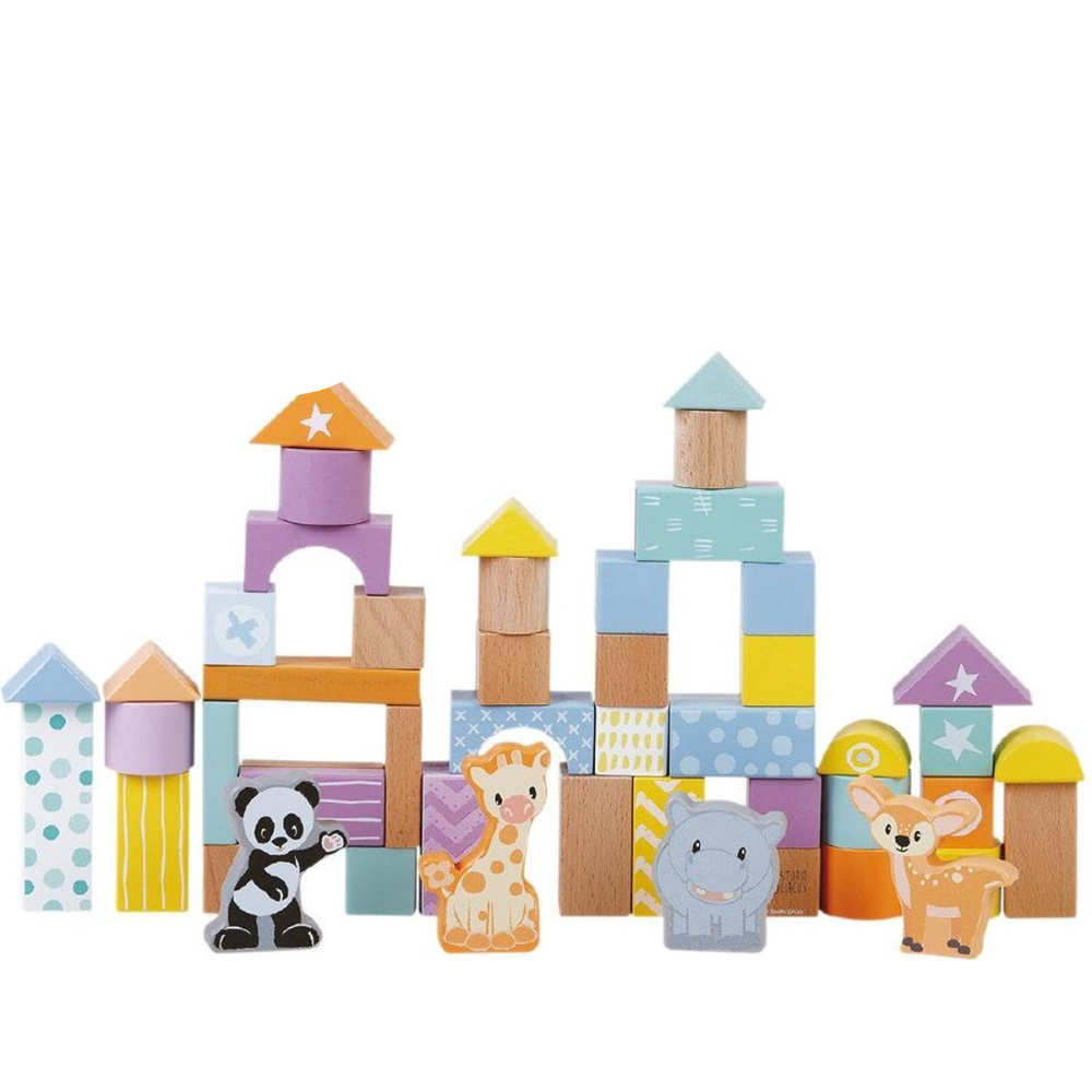 Inside Out Toys Studio Circus 50 Pcs Blocks Set