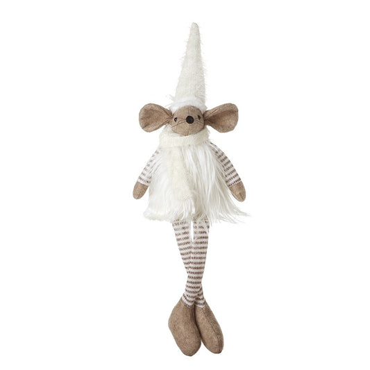 Heaven Sends - Sitting Mouse In White Scarf & Hat