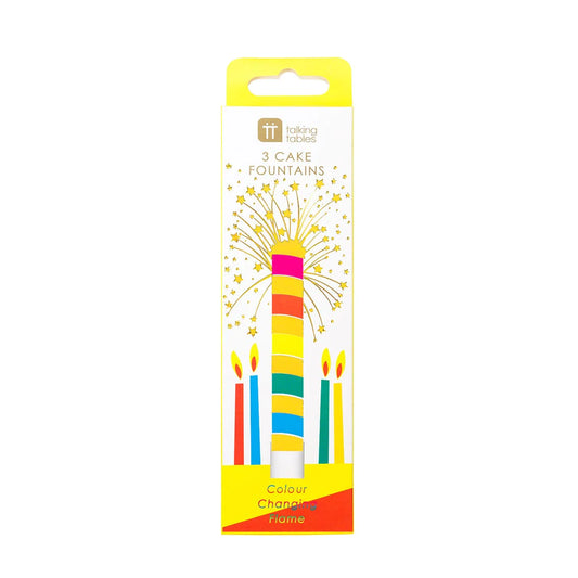 Talking Tables Rainbow Ice Fountain with Colour Changing Flame