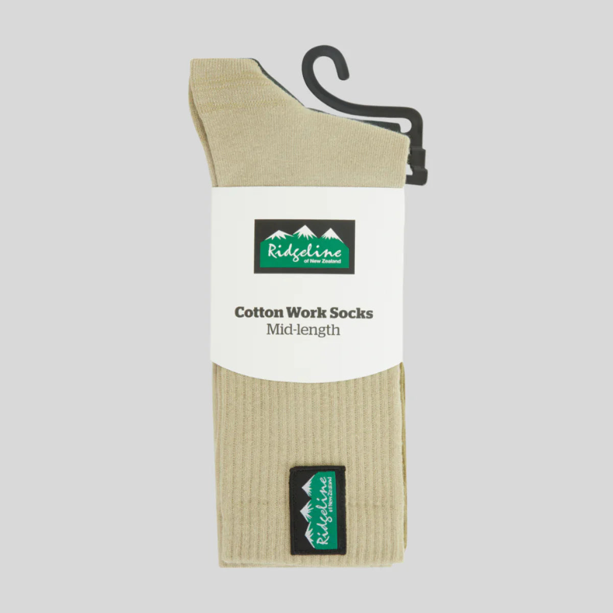 Ridgeline Mid-Length Cotton Light Work Socks 3-Pack