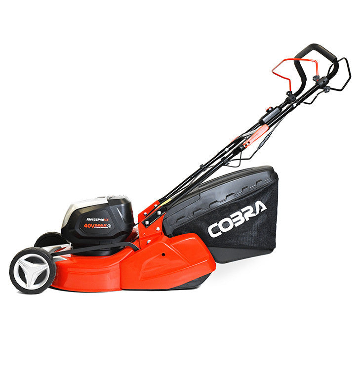 Cobra RM43SP40VX 40V Max+ Cordless Rear Roller Lawnmower 43cm