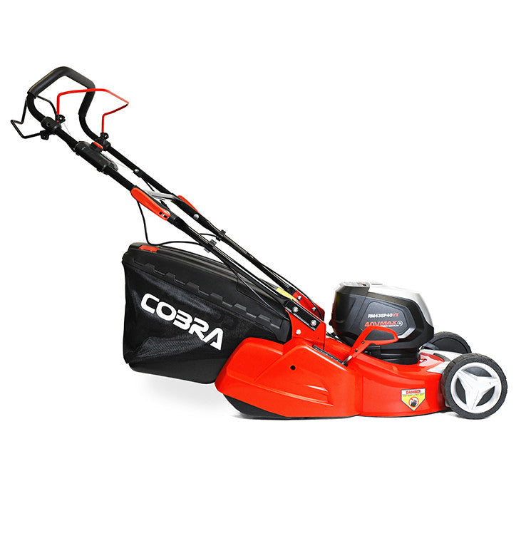 Cobra RM43SP40VX 40V Max+ Cordless Rear Roller Lawnmower 43cm