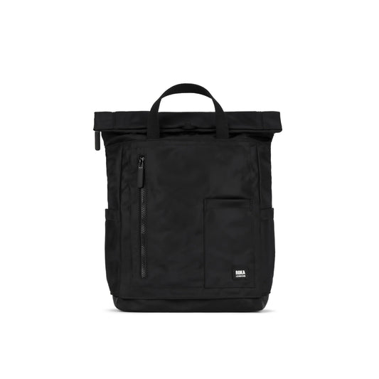 ROKA Black Label Camden P Recycled Nylon Backpack - All Black