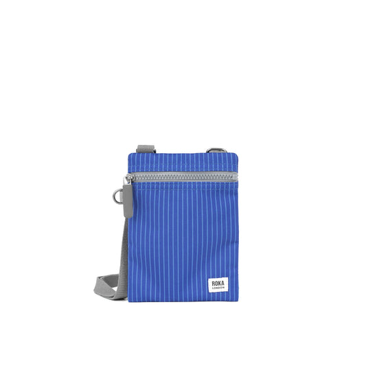 ROKA Chelsea Pocket Recycled Canvas Denim Light Wash Crossbody Bag