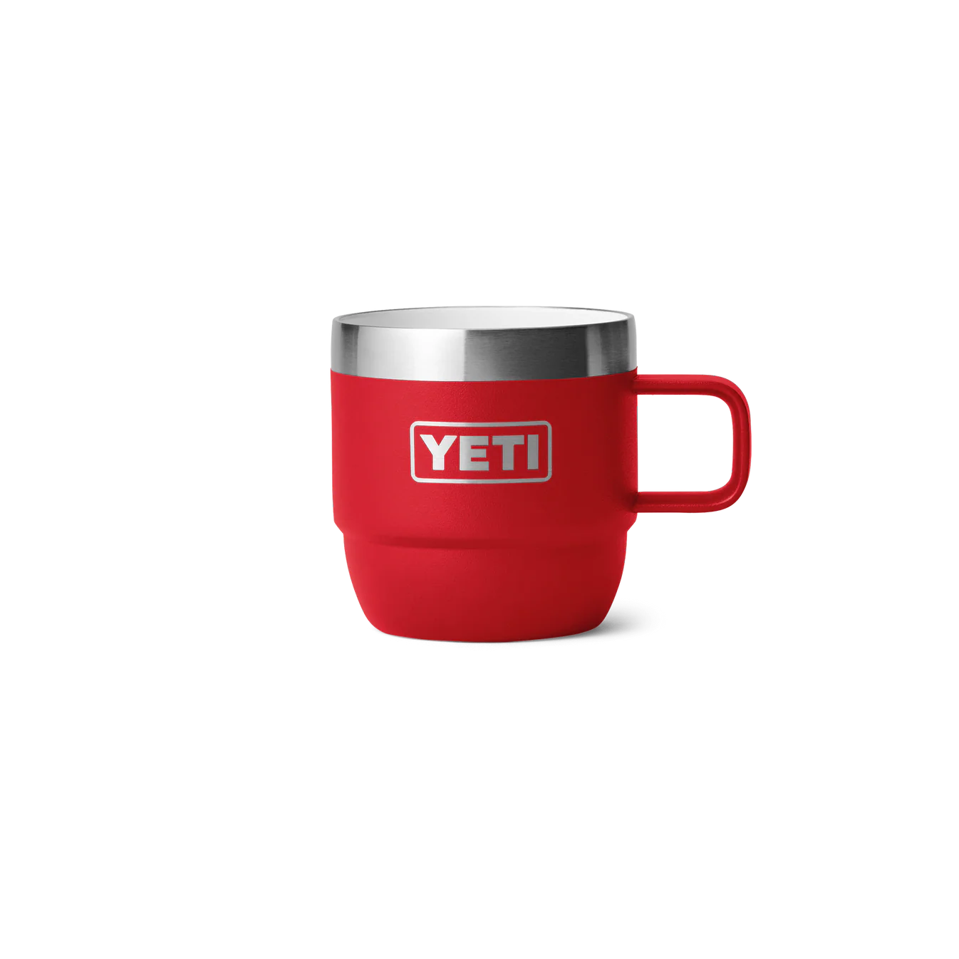 YETI Rambler 6oz (177ml) Stackable Mugs with DuraSip Ceramic Lining 2-Pack - Rescue Red