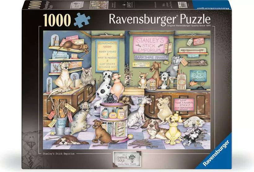 Ravensburger Dapper Dogs No 2: Stanley’s Stick Emporium 1000 Piece Jigsaw Puzzle