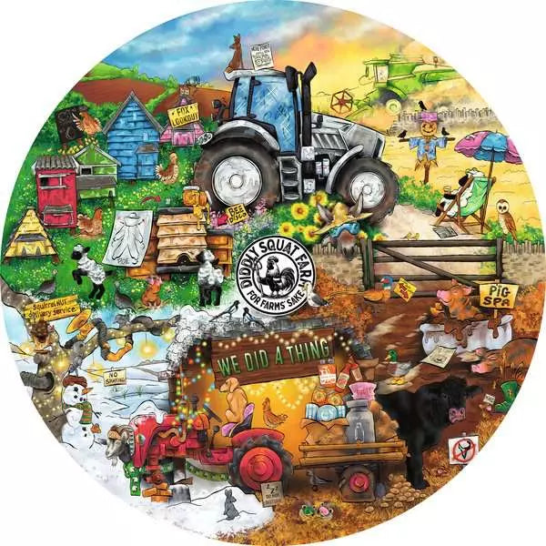 Ravensburger Diddly Squat Farm Circular 500 piece Jigsaw Puzzle