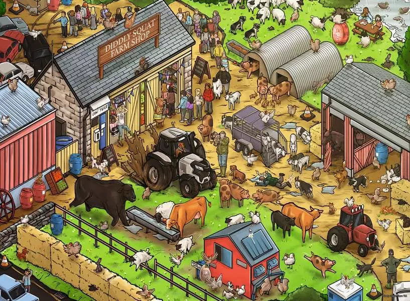 Ravensburger Diddly Squat Farm Jigsaw 100pc XXL