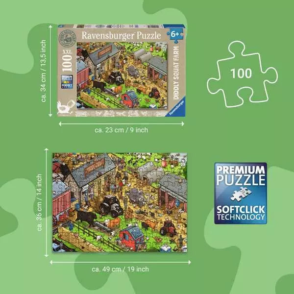 Ravensburger Diddly Squat Farm Jigsaw 100pc XXL