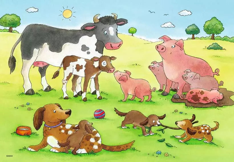 Ravensburger Farm Animals 2x12 Piece Jigsaw Puzzles