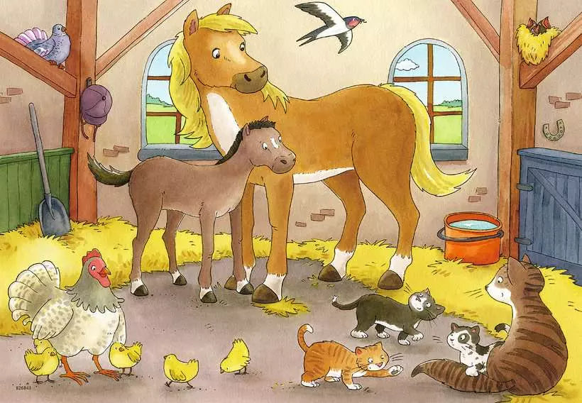 Ravensburger Farm Animals 2x12 Piece Jigsaw Puzzles