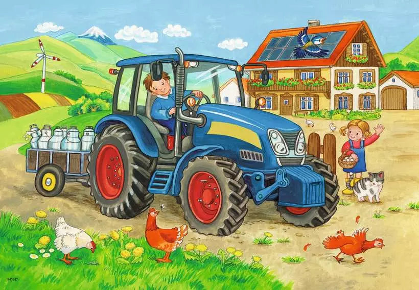 Ravensburger Hard at Work 2x12 Piece Jigsaw Puzzle Story Game
