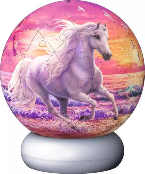 Ravensburger Horses at the Beach 3D Jigsaw Puzzle Night Light 72 Piece