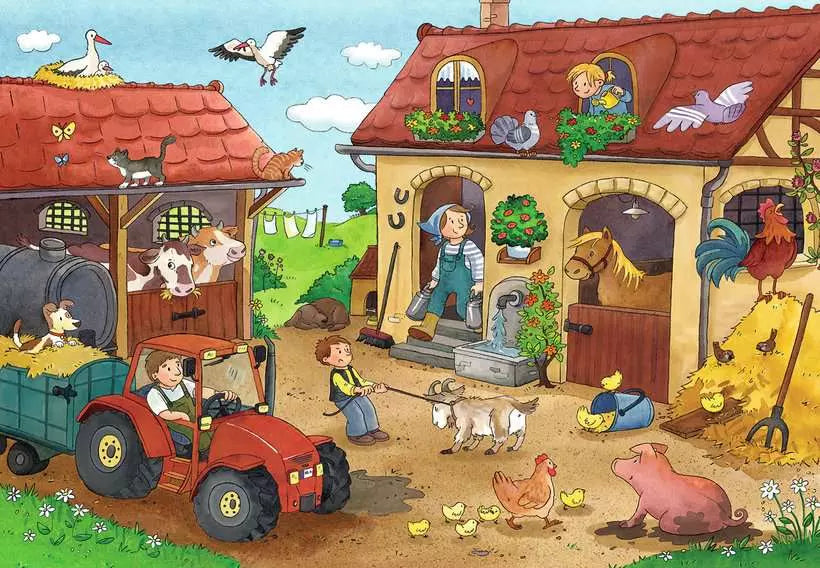 Ravensburger On the Farm 2x12 Piece Jigsaw Puzzles