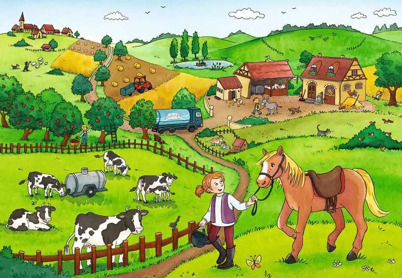 Ravensburger On the Farm 2x12 Piece Jigsaw Puzzles