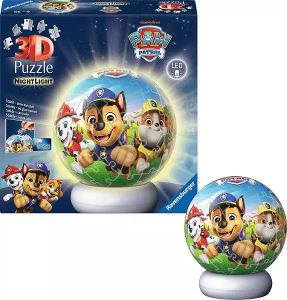 Ravensburger Paw Patrol 3D Jigsaw Puzzle Night Light 72 Piece