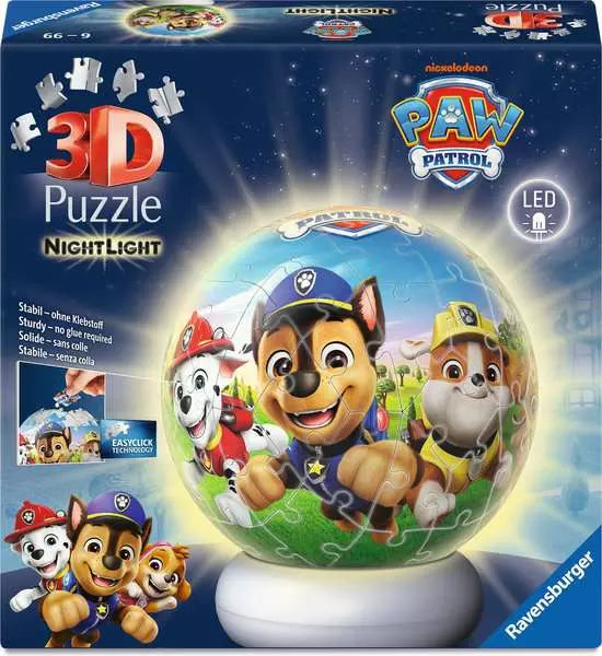 Ravensburger Paw Patrol 3D Jigsaw Puzzle Night Light 72 Piece