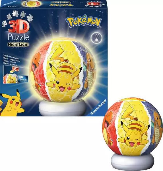 Ravensburger Pokemon 3D Jigsaw Puzzle Night Light 72 Piece