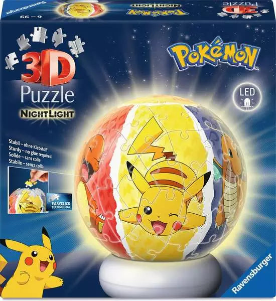 Ravensburger Pokemon 3D Jigsaw Puzzle Night Light 72 Piece