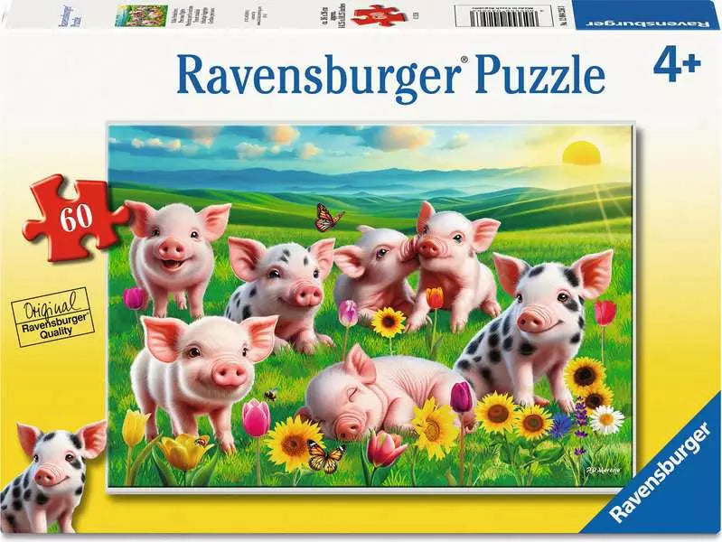 Ravensburger Precious Piglets 60 Piece Children's Jigsaw Puzzle