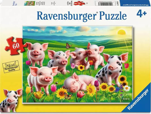 Ravensburger Precious Piglets 60 Piece Children's Jigsaw Puzzle