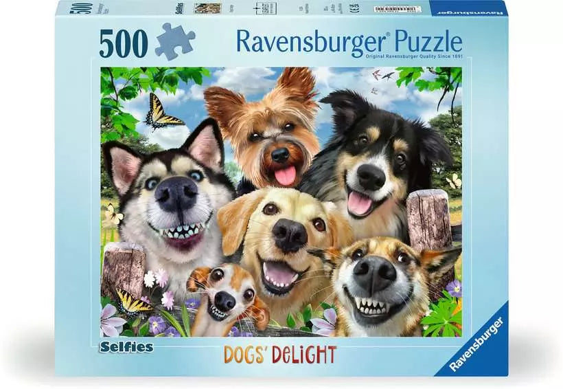 Ravensburger Selfies Dogs Delight 500 Piece Jigsaw Puzzle