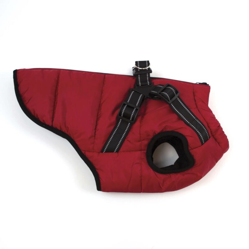 Happy Pet Dog Coat Dark Red Harness Jacket Sml