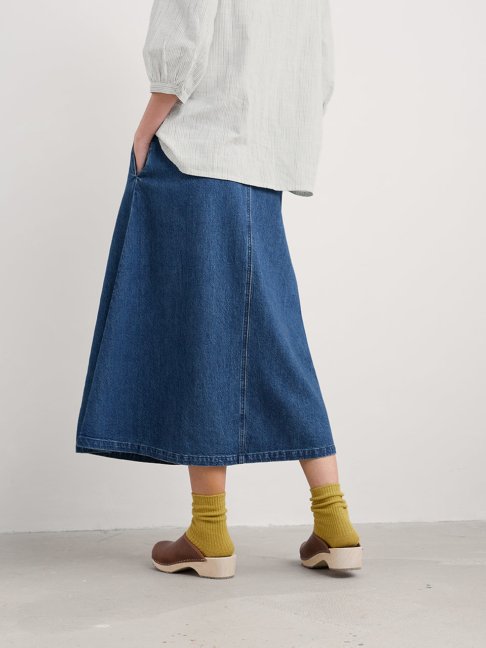 Seasalt Restharrow Ankle-Length Denim Skirt