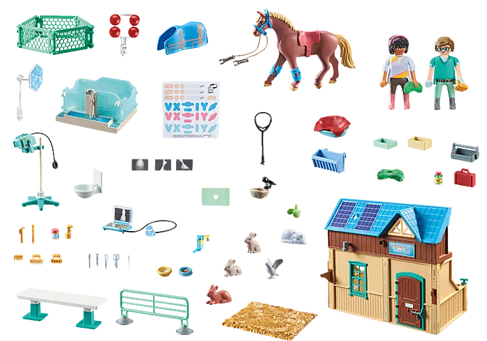 Playmobil Horses of Waterfall Riding Therapy and Veterinary Practice
