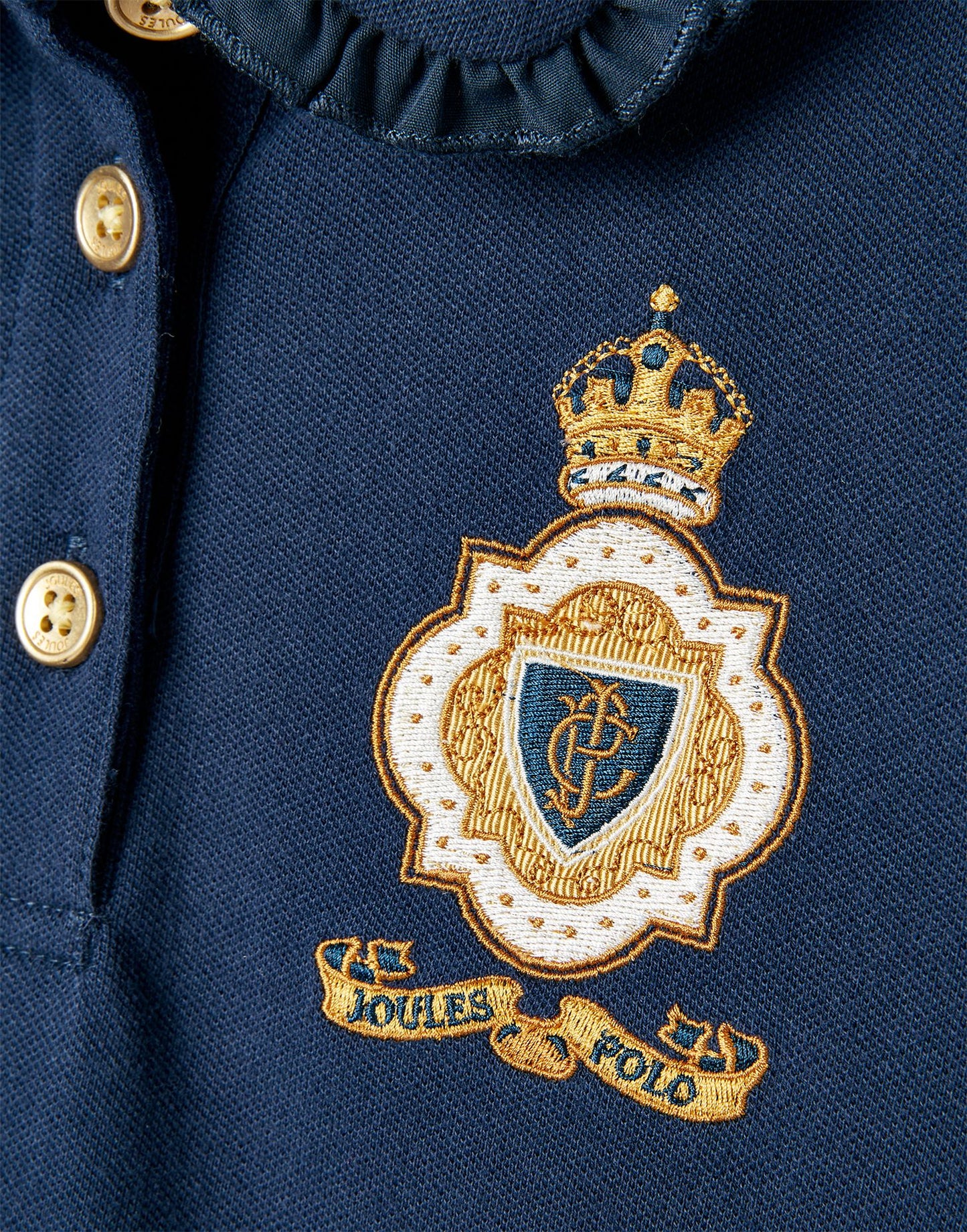 Joules Girls Rylie Long Sleeved Polo Shirt