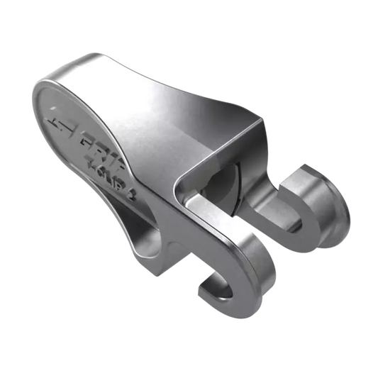 Heavy-duty metal Gripple T-Clip 1 wire joiners designed for securing agricultural stock fencing and vineyard trellis wires to wooden strainer posts.