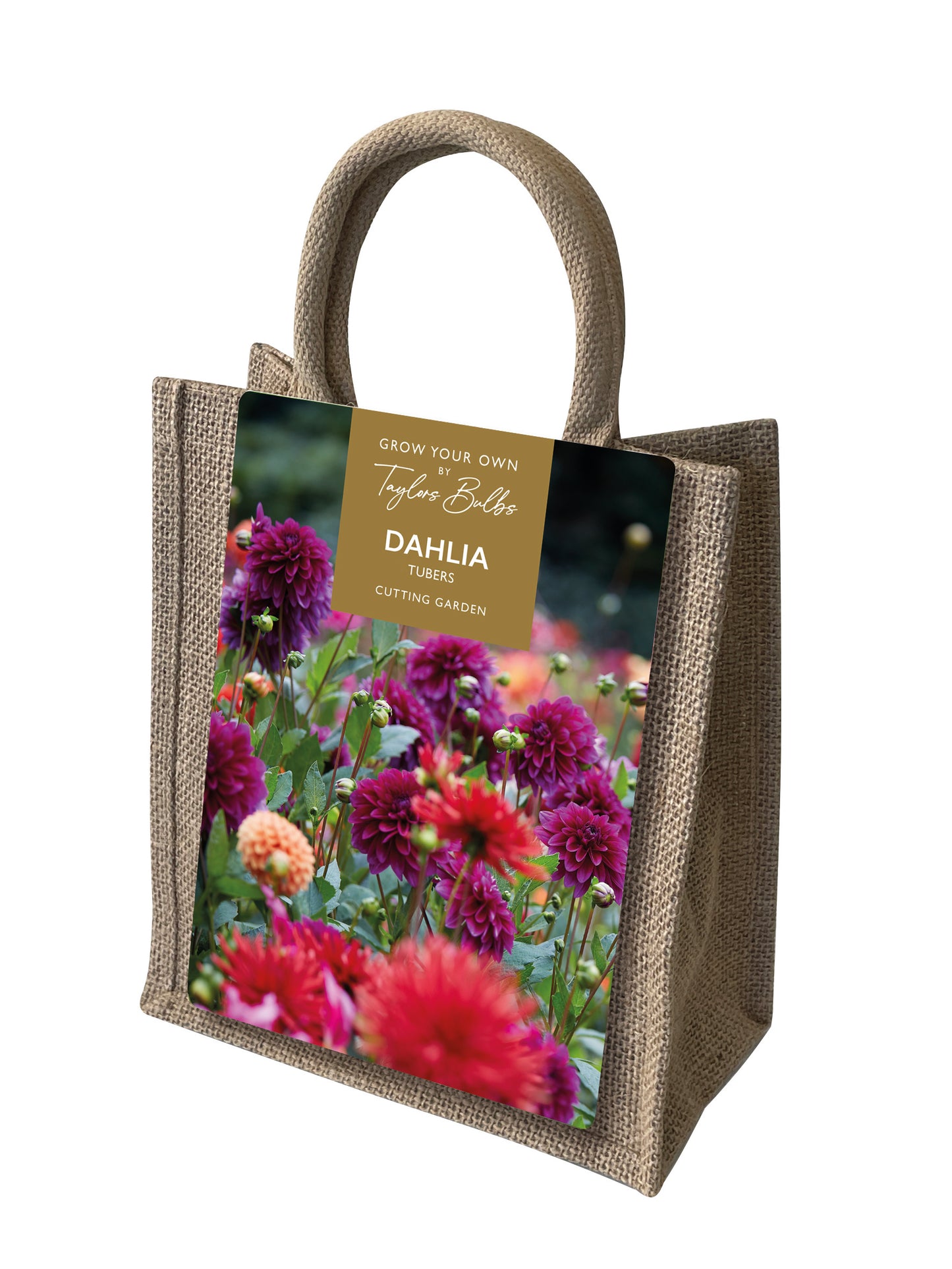 Taylors Bulbs Jute Dahlia Gift Bag