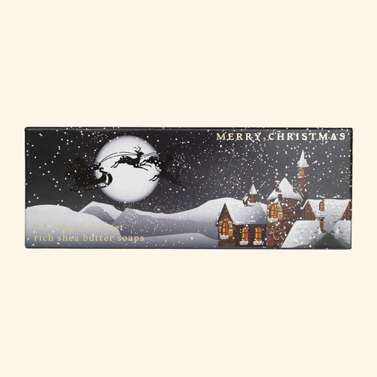English Soap Company Winter Village Triple Soap Gift Box