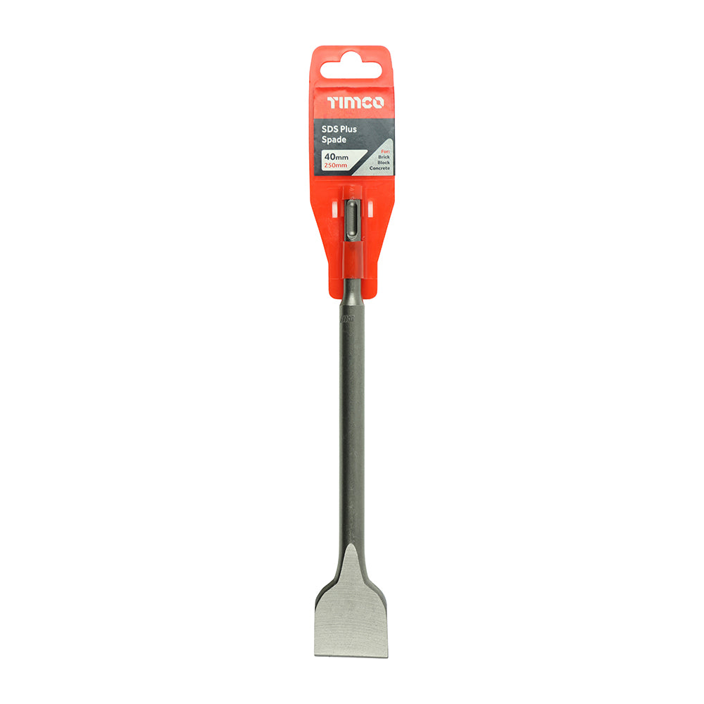 SDS Plus Steels - Spade 40 x 250