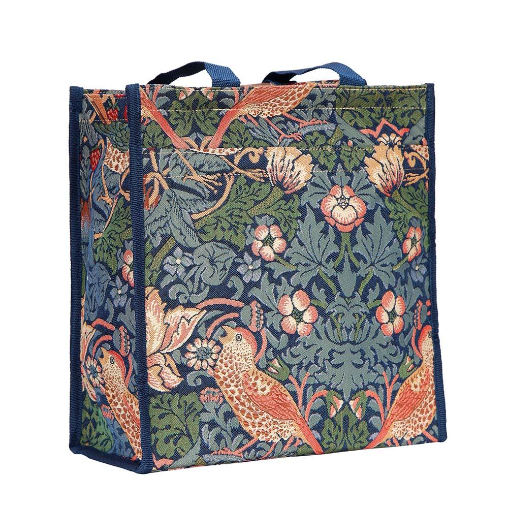 Signare William Morris Strawberry Thief Blue Shopper