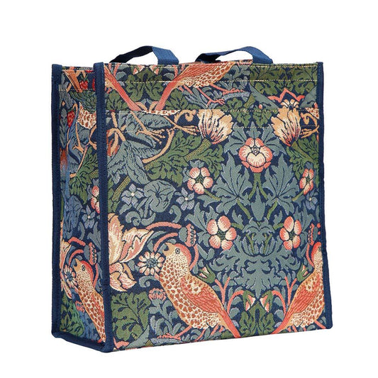 Signare William Morris Strawberry Thief Blue Shopper
