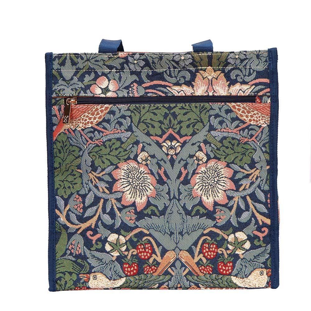 Signare William Morris Strawberry Thief Blue Shopper