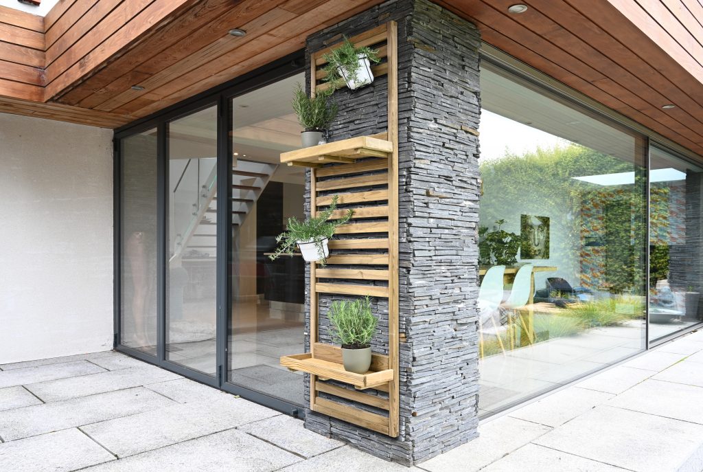 Forest Garden Slatted Wall Planter