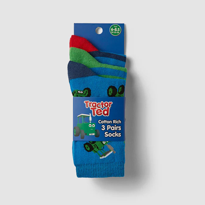 Tractor Ted Socks Size 6-8.5