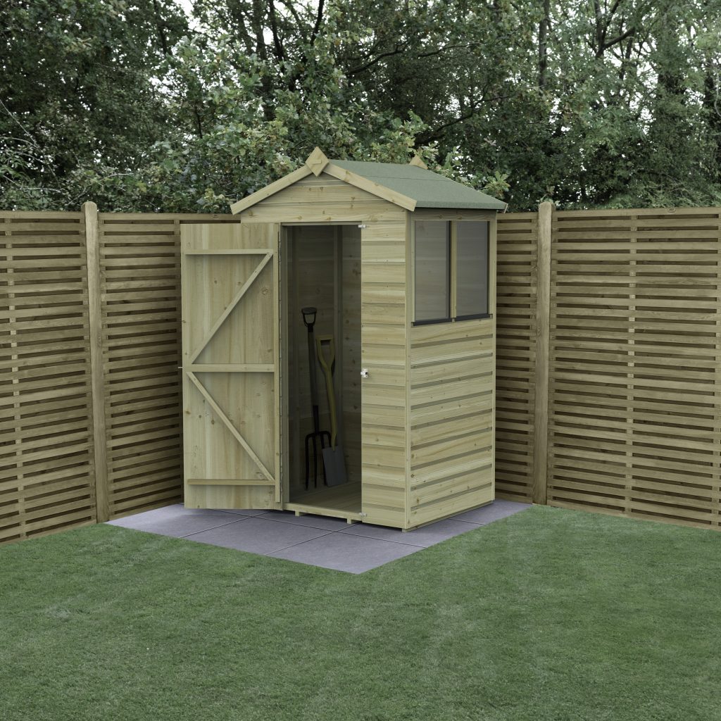 Forest Garden Beckwood 4x3 Apex Shed with 2 Windows